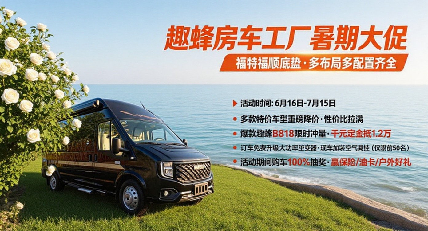 暑期房车抄底价!现车秒提6月16日—7月15日
